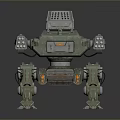 Mech Warrior Mech Soldier Machine Battlearm Mechanical Battlearm Machine Fighter Robot 3d model