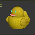Yellow Rubber Duck Shaped Kids Chair Furniture With Cute Design For Children Room