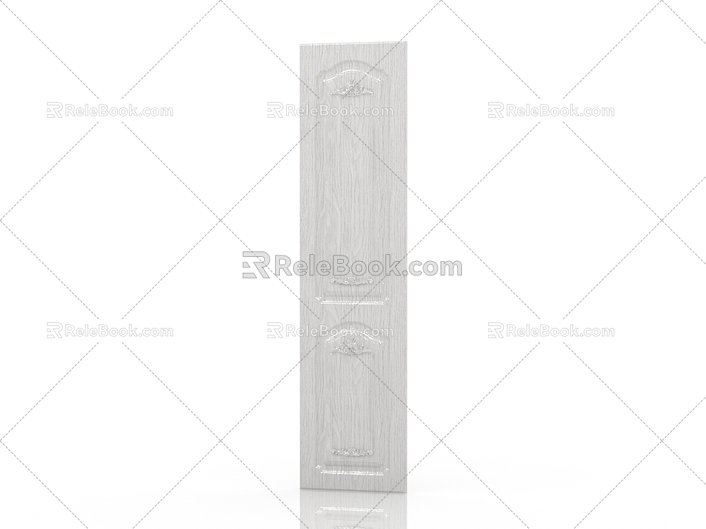 American wardrobe door panel 3d model