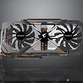 AORUS Graphics Card with Dual Fans Modern Cooling Design and Metal Structure