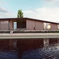 Modern Station 3d model