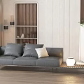 Modern Three-seat Sofa Three-seat Sofa 3d model
