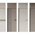 Modern Hinged Doors Design With Sleek Panels And Contrasting Wood Finishes