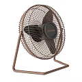 Stylish Copper Frame Air Cooler Fan With White Blades And Portable Stand