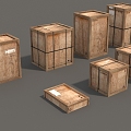 Wooden Boxes Cargo Boxes Cargo Boxes Cargo Boxes Cargo Terminals Cargo Transport Boxes Low Face Number Low Mold Simple Mold Game Video Level Realism 3d model