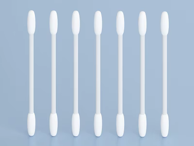 High Quality Medical Device Sterile Cotton Swabs For Disposable Clinical Use 3d model
