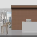 Modern Fitness Studio With Yoga Mats Exercise Balls Wooden Equipment Large Windows And City View