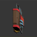 Two Aerospace Containers With Yellow Warning Labels And Red Edges For Space Missions