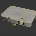 Projection Monitoring Projector Device With Sleek White Design And Surveillance Features