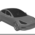Modern Black Tesla Sedan With Sleek Design Black Wheels And Sunroof