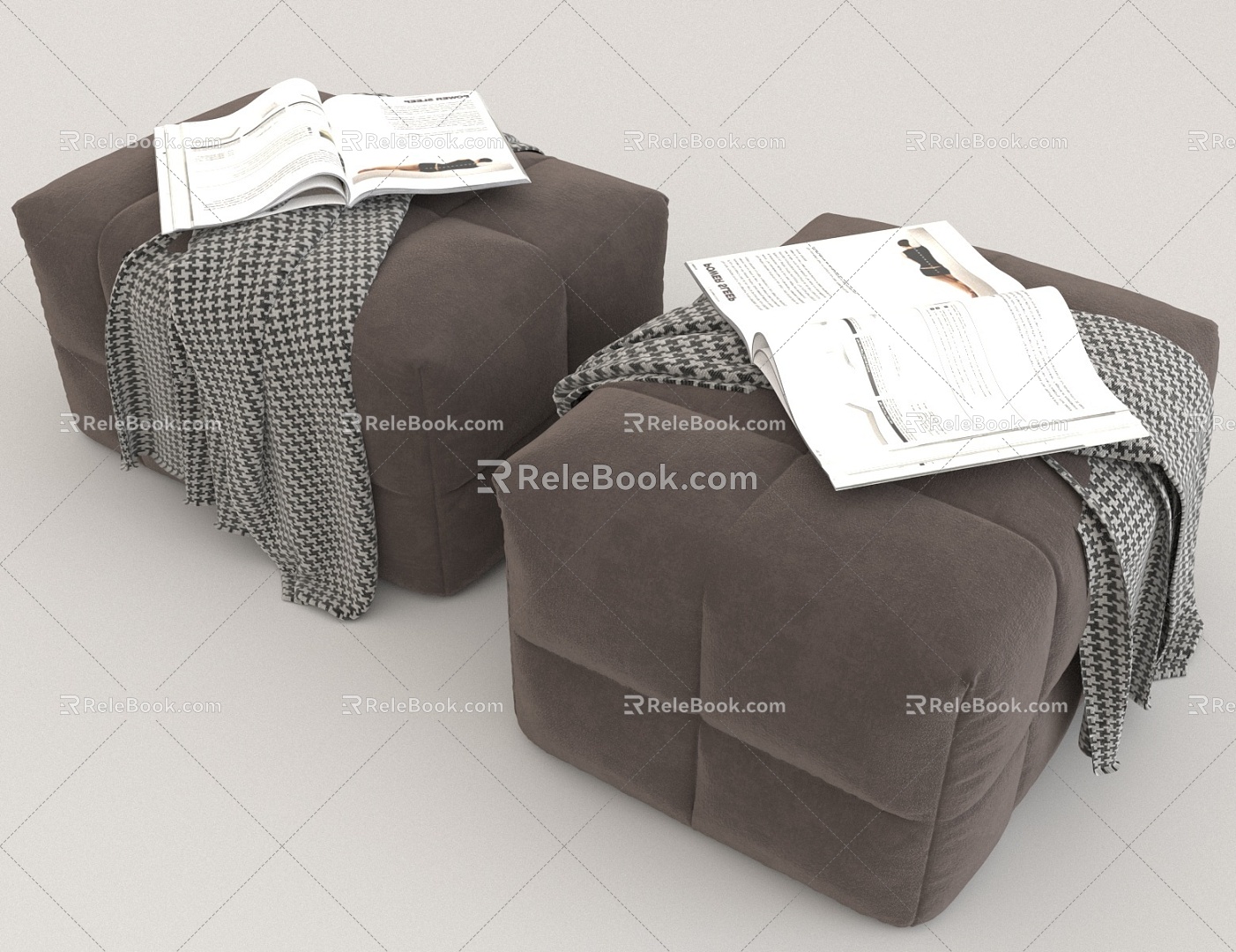 Sofa stool 3d model