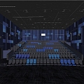 Modern Cinema Cinema Cinema Hall 3d model