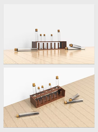 Modern Test Tube 3d model