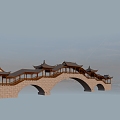 Bridge Bridge Small Bridge Pavilion Landscape Bridge Municipal Bridge Ancient Bridge 3d model