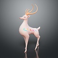 Modern Cartoon Deer Deer Animation Deer 3d model