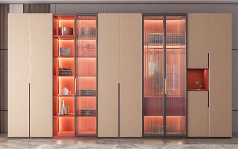 Modern wardrobe 3d model