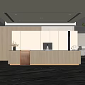 Modern Front Desk 3d model
