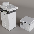 modern printer copier scanner fax machine 3d model