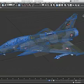 Military Fighter Jet Featuring Camouflage Paint National Insignia And Transparent Cockpit