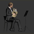 Modern Man Musician, The Kumi, The Artist 3d model