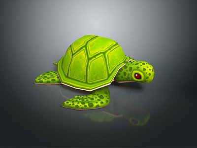 Turtle Cartoon Turtle Snapping Turtle 3d model