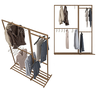 Modern Hangers 3d model