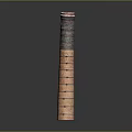 Tall Decorative Vertical Striped Red And Black Household Item Design