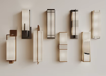 New Chinese Wall Lamp 3d model