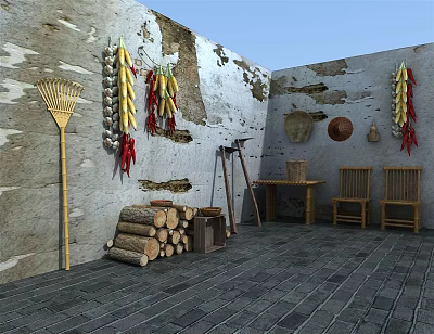 New Chinese Courtyard Farmhouse 3d model New Chinese Courtyard Farmhouse 3d model