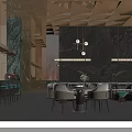 Modern Luxury Hotel Public Lounge Area With Cozy Sofas Stylish Bar And Warm Ambient Lighting
