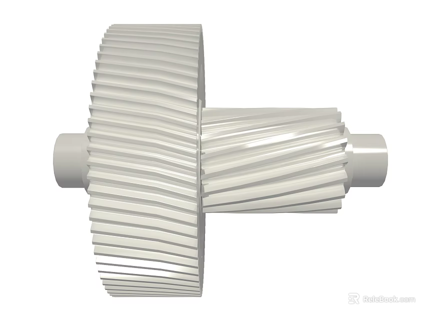 Precision Metal Gear Hardware Tool with Gear Teeth for Mechanical Transmission 3d model 