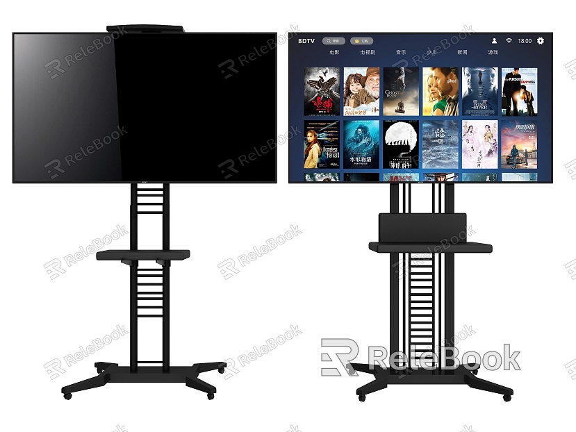 Bracket TV Screen Display Advertising Screen Bracket Mobile TV Conference TV Night View TV model