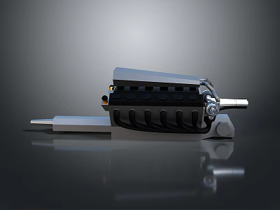 Mechanical Industrial Equipment Featuring Metal Components And Adjustable Parts For Precision Work 3d model