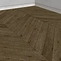 Herringbone Pattern Wooden Flooring With Light Brown Natural Wood Grain In Modern Room Interior