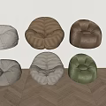 Modern Lazy Sofa Single Sofa Bean Bag Sofa 3d model