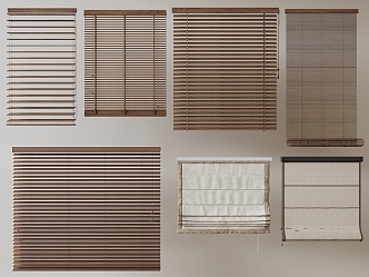 New Chinese-style Venetian Blinds 3d model