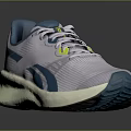 Stylish White And Teal Mesh Upper Sneakers With White Sole And Yellow Lace Details