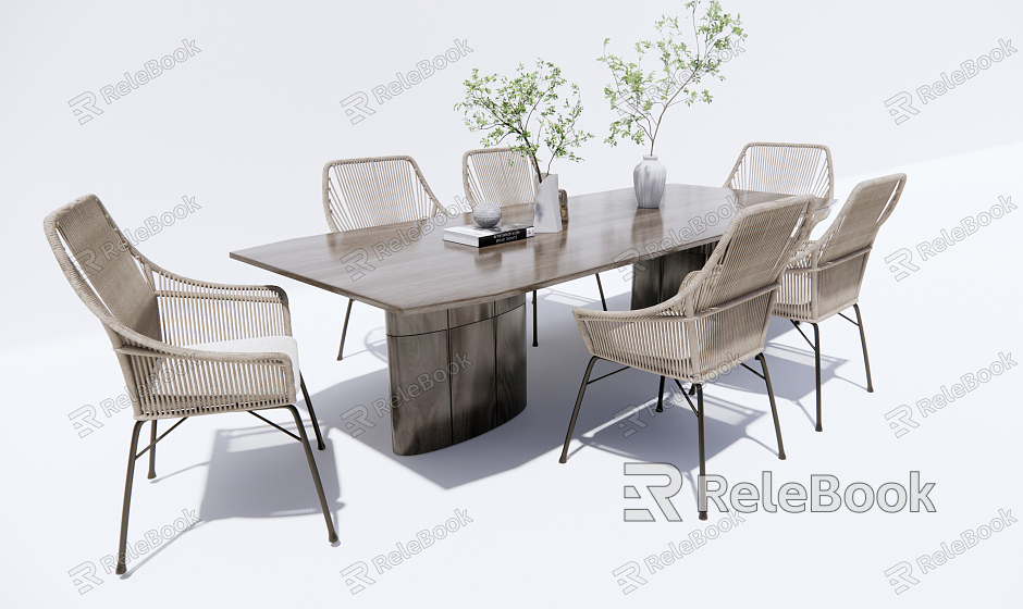 Modern Outdoor Table and Chair Outdoor Leisure Table and Chair model