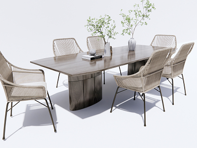 Modern Outdoor Table and Chair Outdoor Leisure Table and Chair model