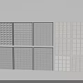 Various Styles of Glass Partition with Grid Design and Metal Frames