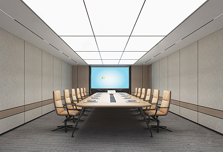 Modern Conference Room 3d model