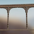 Traditional Casement Window With Carved Frame Arched Design And Decorative Columns