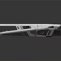 modern aircraft science fiction aircraft spaceship 3d model