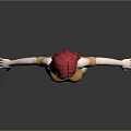 Game Movie Character With Red Hair Yellow Off Shoulder Top And White Skirt