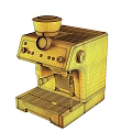 Black La Specialista Espresso Machine Modern Kitchen Appliance With Control Knobs And Pressure Gauge