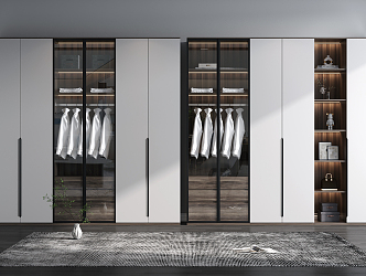 Modern wardrobe 3d model