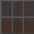 Wooden Wardrobe Doors With Different Panel Designs And Rich Wood Grain For Home Furniture