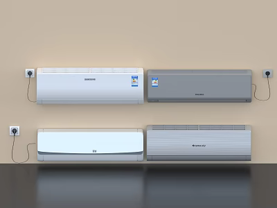 Air conditioning on-hook air conditioning air conditioning air outlet water heater gas water heater electrical appliances 3d model
