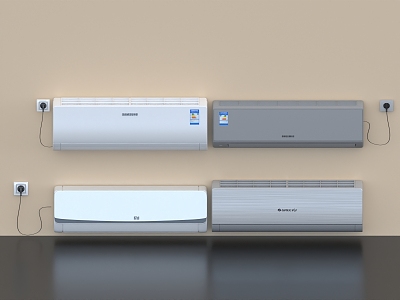 Air conditioning on-hook air conditioning air conditioning air outlet water heater gas water heater electrical appliances 3d model