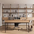 Modern study 3d model